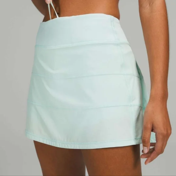 Lululemon Pace Rival Mid-Rise Skirt 15" Length *TallDelicate Mint Size 14 - Picture 4 of 12